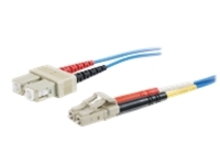 C2G 10m LC-SC 50/125 OM2 Duplex Multimode PVC Fiber Optic Cable - Blue - patch cable - 10 m - blue