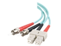 C2G 1m SC-ST 10Gb 50/125 OM3 Duplex Multimode PVC Fiber Optic Cable