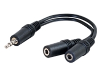 C2G 6in 3.5mm Y-Cable