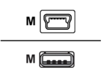 Zebra - USB cable - mini-USB Type B (M) to USB (M)