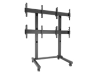 Chief Fusion Large 2x2 Freestanding Video Wall Mobile TV Cart for Displays 42-50"