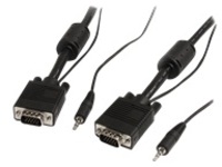StarTech.com 15 ft Coax High Resolution Monitor VGA Cable with Audio