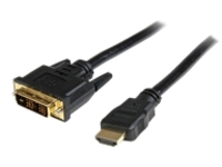 StarTech.com 3 ft HDMI to DVI-D Cable - HDMI to DVI Adapter / Converter Cable - 1x DVI-D Male, 1x HDMI Male - Black, 3 …