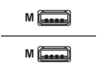 Wasp - USB cable - USB (M) to USB (M)