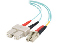 1M 10G DPX 2.0MM SC-LC PVC AQUA
