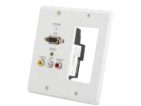 C2G TruLink Dual Gang VGA+3.5mm+Composite+Decora over Cat5 Transmitter