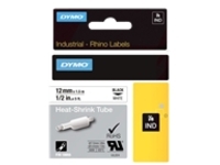 DYMO RHINO 1/2IN X 5FT, WHITE HEAT SHRINK TUBES