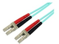 StarTech.com 2m Fiber Optic Cable - 10 Gb Aqua - Multimode Duplex 50/125 - LSZH - LC/LC - OM3 - LC to LC Fiber Patch Ca…