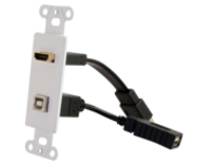 C2G HDMI and USB Pass Through Wall Plate