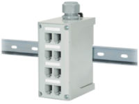 Panduit IndustrialNet DIN Rail Fiber Optic Enclosure
