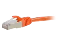 C2G 8ft Cat6 Snagless Shielded (STP) Ethernet Network Patch Cable- Orange