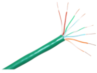 1000FT BULK CAT6 GREEN PVC CAB