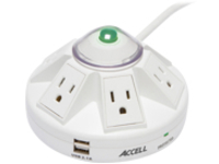 Accell Powramid Power Center and USB Charging Station - surge protector - 1800 Watt