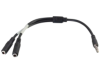 C2G 6in 4-pin 3.5mm Microphone and Headphone Breakout Adapter Y-Cable