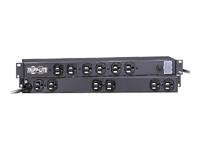 POWER STRIP 12OUT 5-15/20R 5-20P 120V 15FT CORD RM METAL
