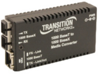 Transition Networks Stand-Alone Mini Gigabit Ethernet Media Converter
