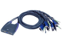 ATEN Petite CS64US - KVM / audio / USB switch