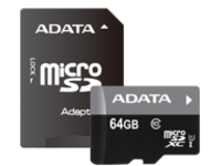 ADATA Premier - Flash memory card (microSDXC to SD adapter included)