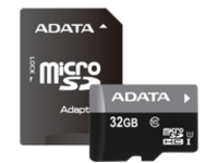 ADATA Premier - Flash memory card (microSDHC to SD adapter included)