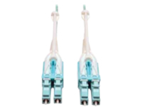 Eaton Tripp Lite Series 10Gb/40Gb/100Gb Duplex Multimode 50/125 OM3 LSZH Fiber Patch Cable with Push/Pull Tab Connectors (LC/LC), Aqua, 2M (6.6 ft.)