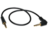 Tripp Lite 6ft Mini Stereo Audio Cable with One Right Angle Plug 3.5mm M/M 6&#x27;