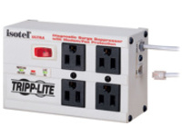 Tripp Lite Isobar Surge Protector Metal RJ11 4 Outlet 6' Cord 3330 Joules