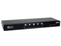 Tripp Lite 4-Port Dual Monitor DVI KVM Switch with Audio and USB 2.0 Hub - KVM / audio / USB switch - 4 ports