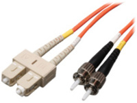 Tripp Lite 2.4M Duplex Multimode 62.5/125 Fiber Optic Patch Cable SC/ST 8&#x27; 8ft 2.4 Meter