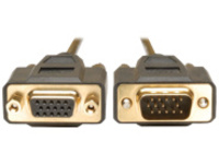 Tripp Lite 6ft VGA Monitor Extension Gold Cable Shielded HD15 M/F 6'