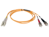 Tripp Lite 3M Duplex Multimode 62.5/125 Fiber Optic Patch Cable LC/ST 10' 10ft 3 Meter