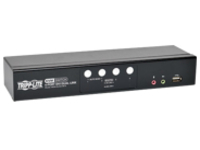 Tripp Lite 4-Port DVI/USB KVM Switch Dual Link w/ Audio & Cables