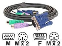 IOGEAR Micro-Lite - Keyboard / video / mouse (KVM) cable