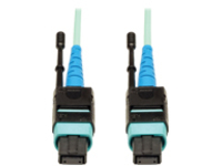 Tripp Lite 10M MTP / MPO Patch Cable 24 Fiber 100GbE Aqua OM3 Plenum 33ft 33' 10 Meter