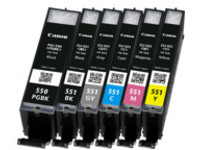 Canon PGI-550/CLI-551 PGBK/C/M/Y/BK/GY Multi Pack