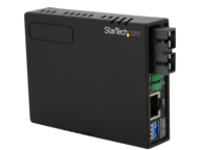 StarTech.com 10/100 Fiber to Ethernet Media Converter SC w/ PoE