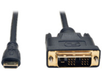 Tripp Lite 3ft Mini HDMI to DVI-D Digital Monitor Adapter Video Converter Cable M/M 1080p 3'