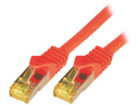 CAT7 S-FTP-PIMF-LSZH-5.00M-RED RAW CABLE-26/7-RJ45-4P-600MHZ
