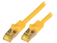 CAT7 S-FTP-PIMF-LSZH-0.50M-YEL RAW CABLE-26/7-RJ45-4P-600MHZ