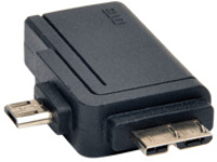 Tripp Lite 2-in-1 OTG Adapter USB 3.0 Micro B & USB 2.0 Micro B to USB A - USB adapter