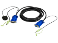 CABLE 10FT VGA&AUDIO W/PORT SWTCHG BLTIN