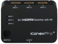 KanexPro 3x1 HDMI Switcher
