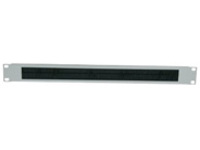 Intellinet 19" Cable Entry Panel, 1U, with Brush Insert, Black