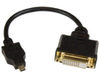 StarTech.com 8in Micro HDMI to DVI-D Adapter M/F