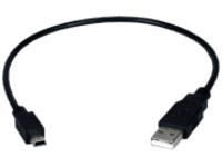 QVS - USB cable - USB (M) to mini-USB Type B (M)