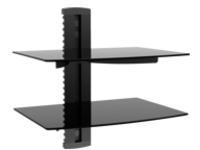 Monoprice - Mounting kit (wall plate, 2 glass shelf/holder, 2 connector plate, 2 decorative cover) for DVD player