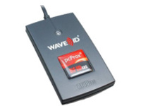 rf IDEAS WAVE ID Solo Keystroke LEGIC CSN Black Reader