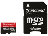 Transcend Premium - Flash memory card (microSDXC to SD adapter included)