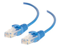C2G 2.5ft Cat6 Snagless Unshielded (UTP) Slim Ethernet Network Patch Cable - Blue - patch cable - 76.2 cm - blue
