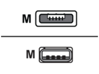 Zebra - USB cable - USB (M) to Micro-USB Type A (R)