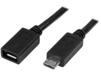 StarTech.com 0.5m 20in Micro-USB Extension Cable
